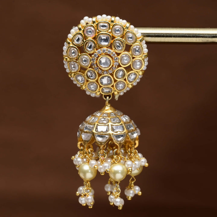 Kundan Jhumka Earrings