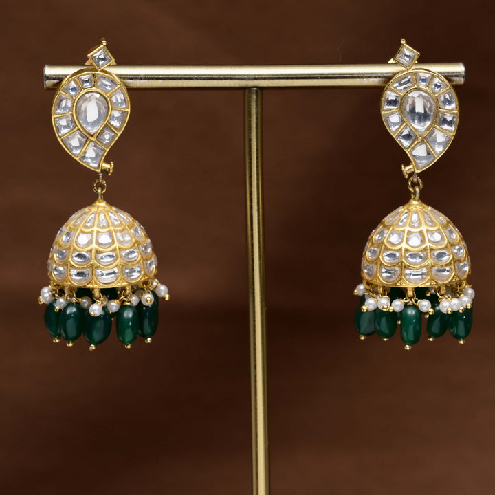 Kundan Jhumka Earrings