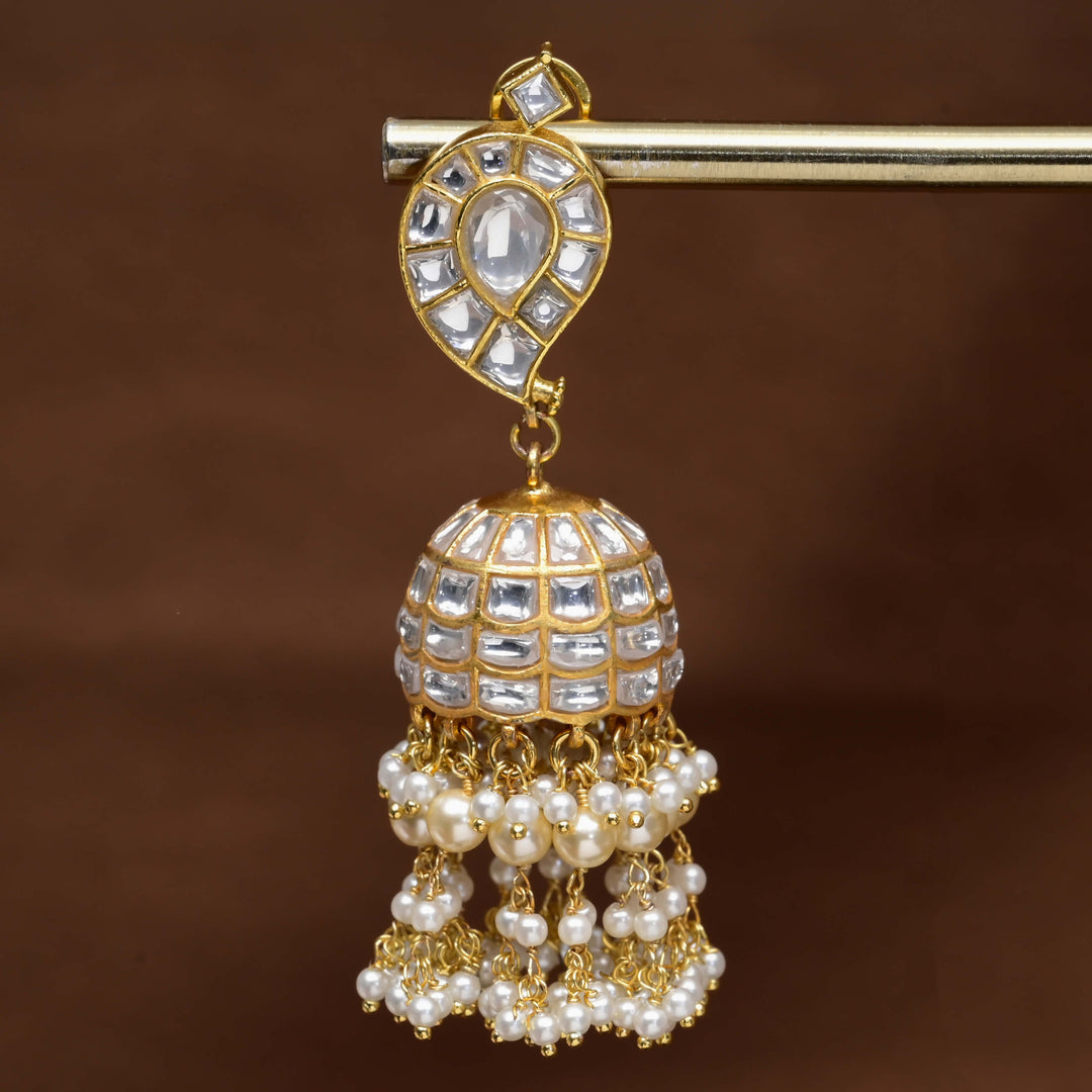 Kundan Jhumka Earrings