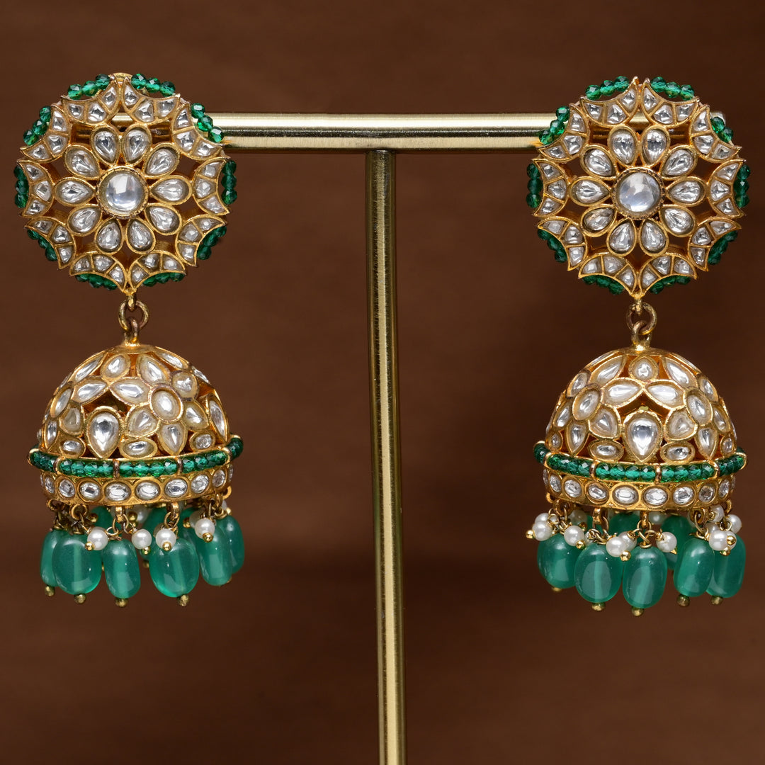 Kundan Jhumka Earrings
