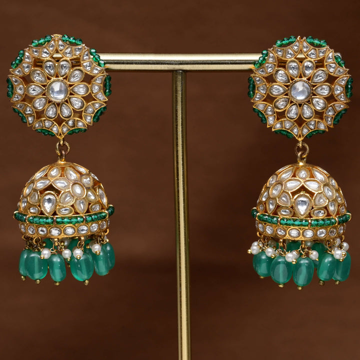 Kundan Jhumka Earrings