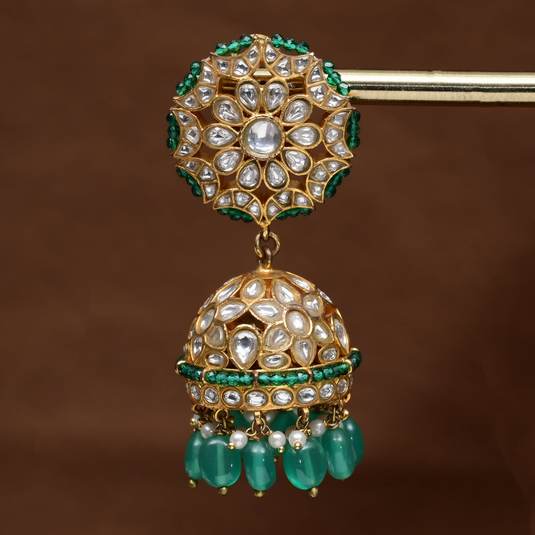 Kundan Jhumka Earrings