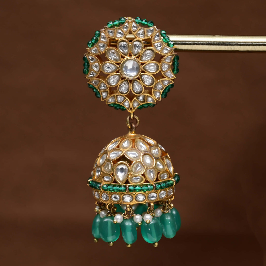 Kundan Jhumka Earrings
