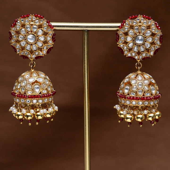 Kundan Jhumka Earrings