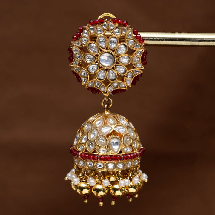 Kundan Jhumka Earrings