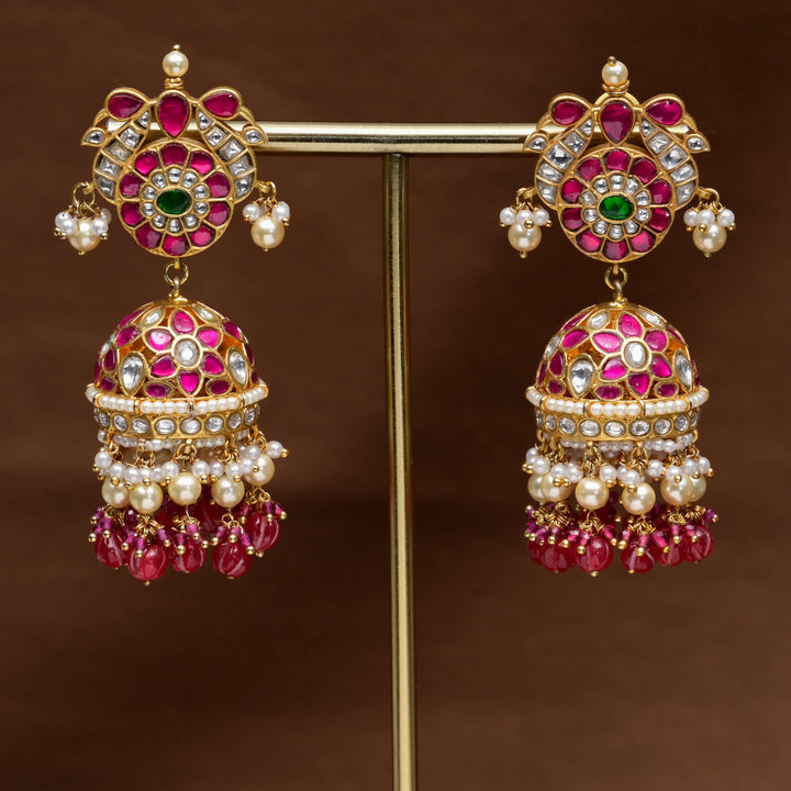Kundan Jhumka Earrings