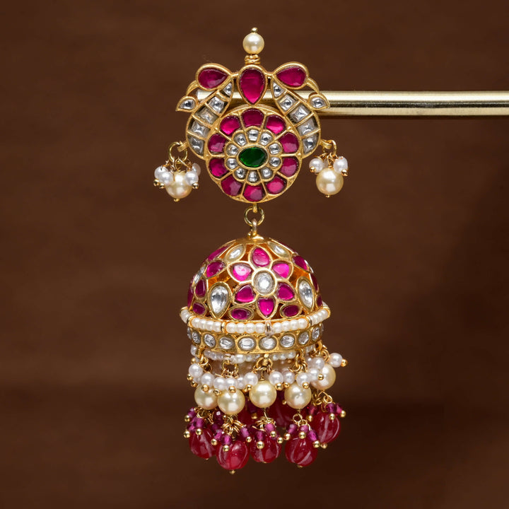 Kundan Jhumka Earrings