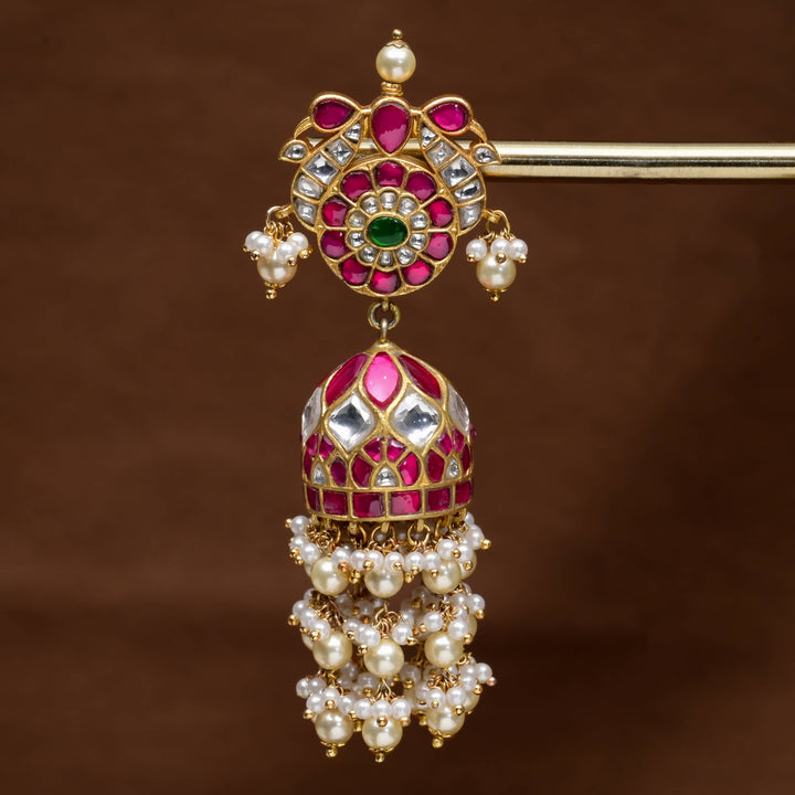 Kundan Jhumka Earrings