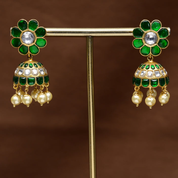 Kundan Jhumka Earrings