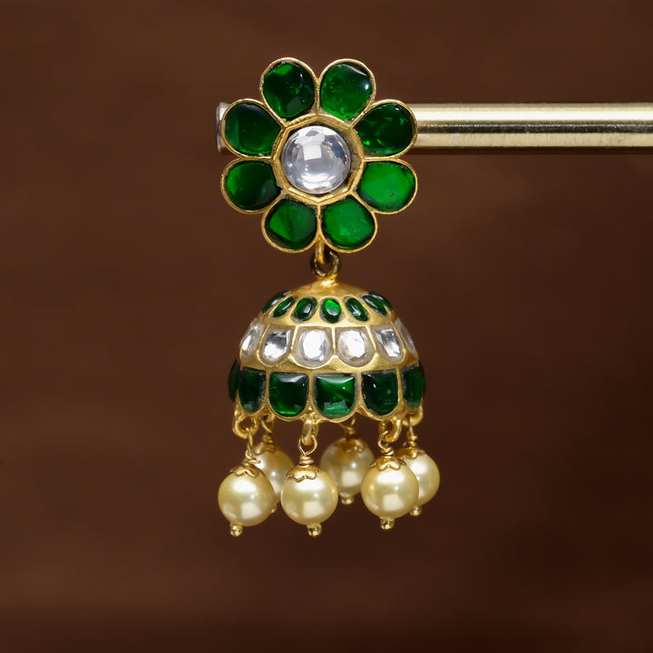 Kundan Jhumka Earrings