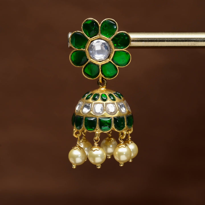 Kundan Jhumka Earrings