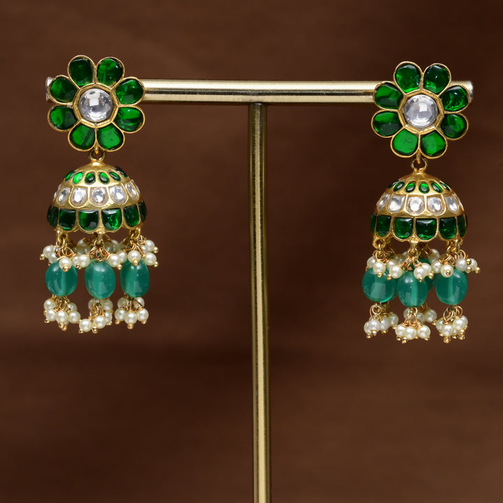 Kundan Jhumka Earrings