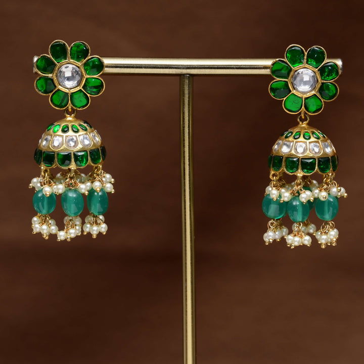 Kundan Jhumka Earrings