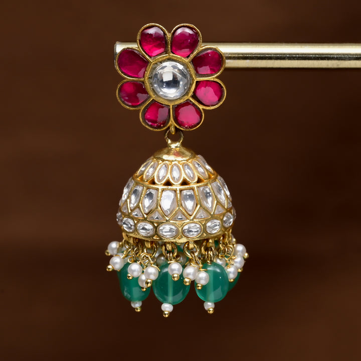Kundan Jhumka Earrings