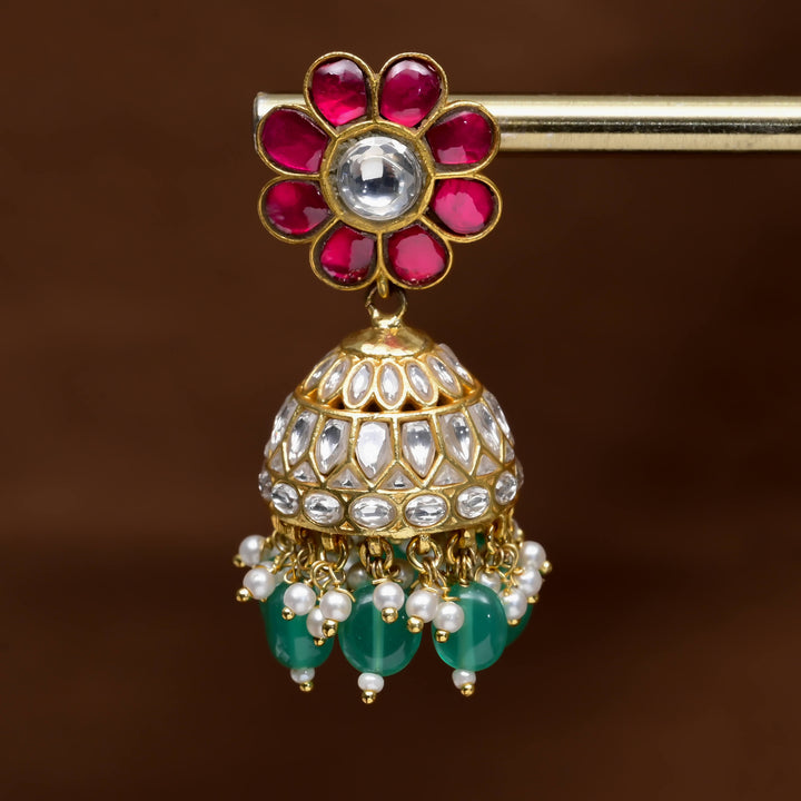 Kundan Jhumka Earrings
