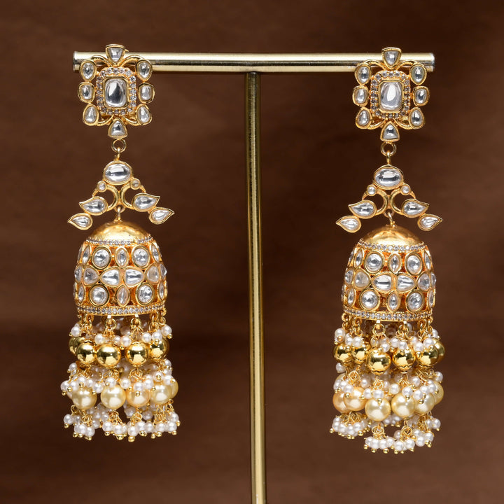 Kundan Jhumka Earrings