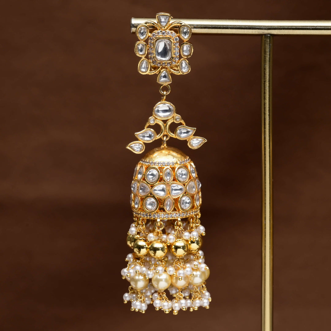 Kundan Jhumka Earrings