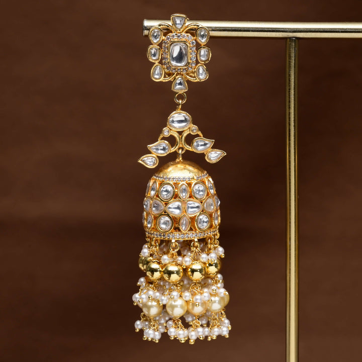 Kundan Jhumka Earrings