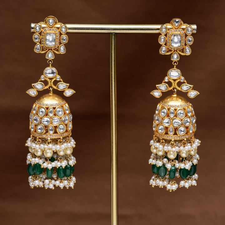 Kundan Jhumka Earrings