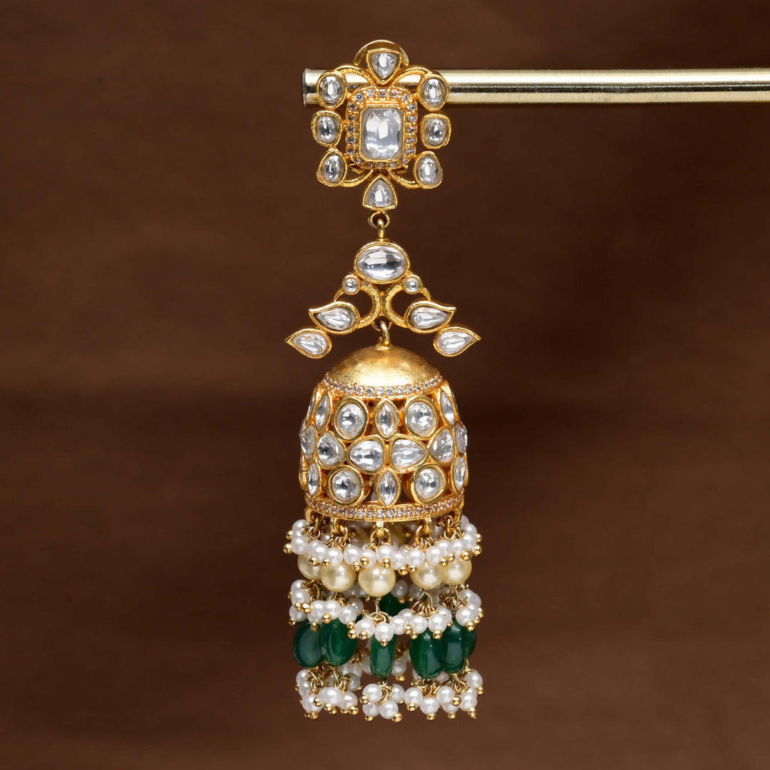 Kundan Jhumka Earrings