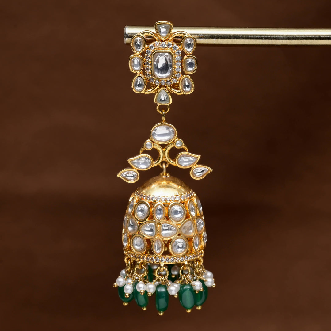 Kundan Jhumka Earrings