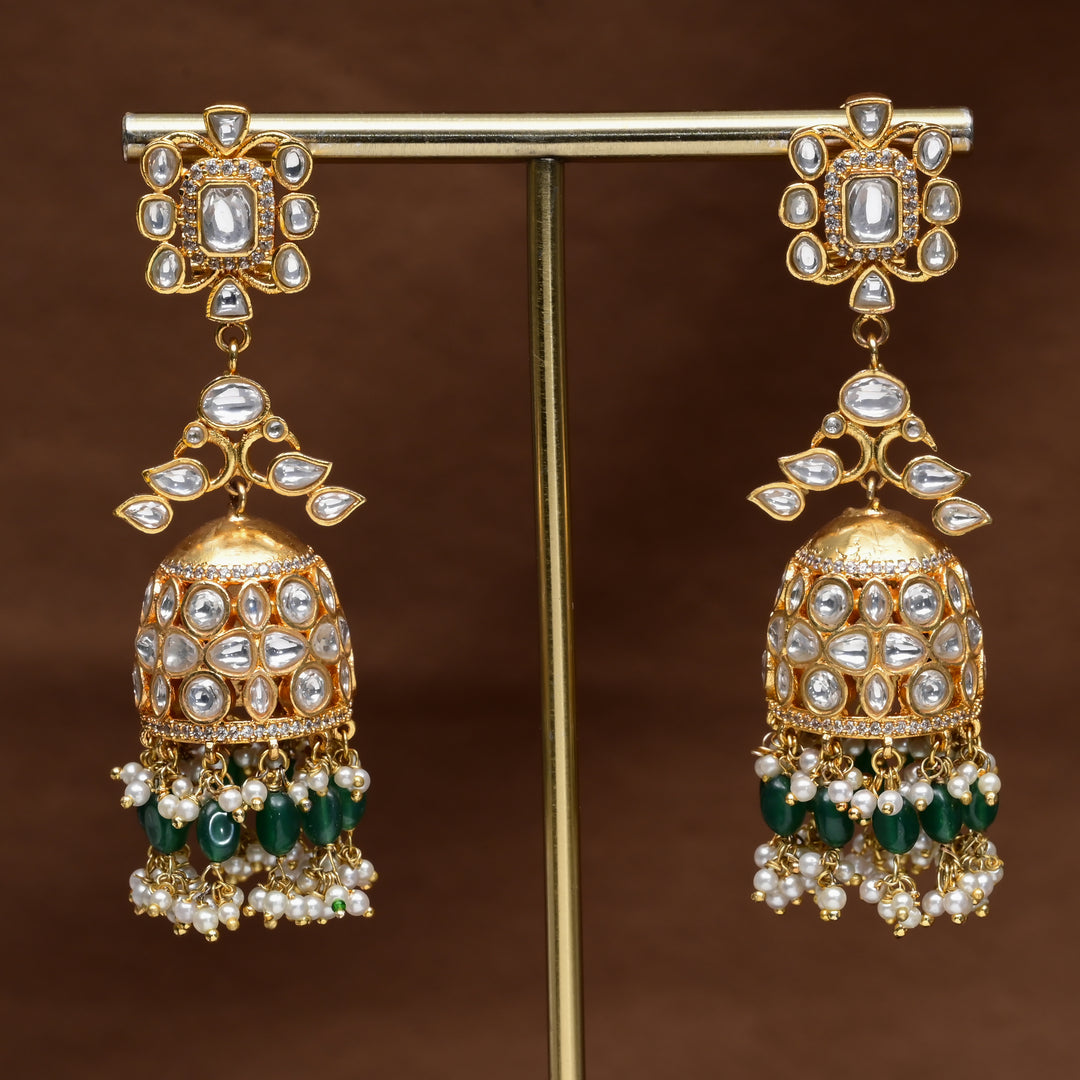 Kundan Jhumka Earrings