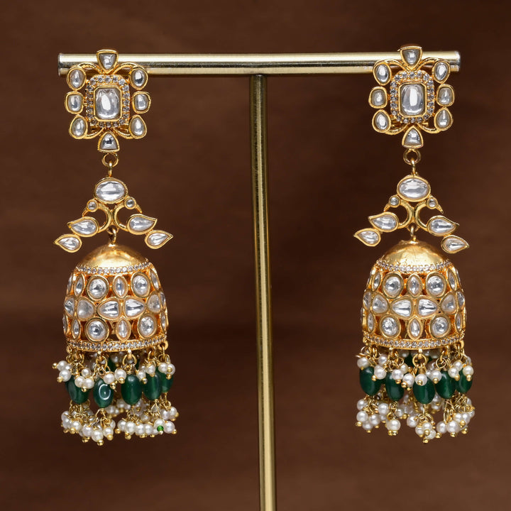 Kundan Jhumka Earrings