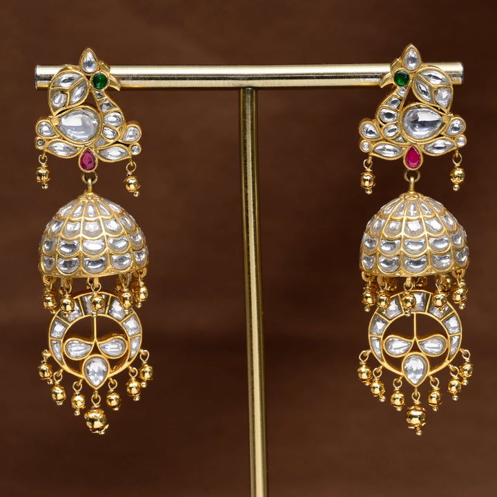 Kundan Jhumka Earrings