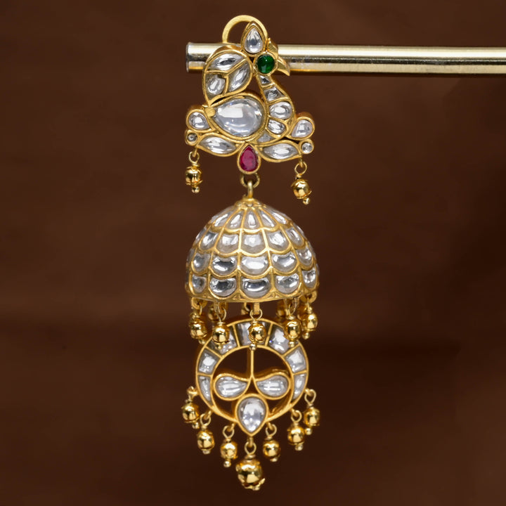 Kundan Jhumka Earrings