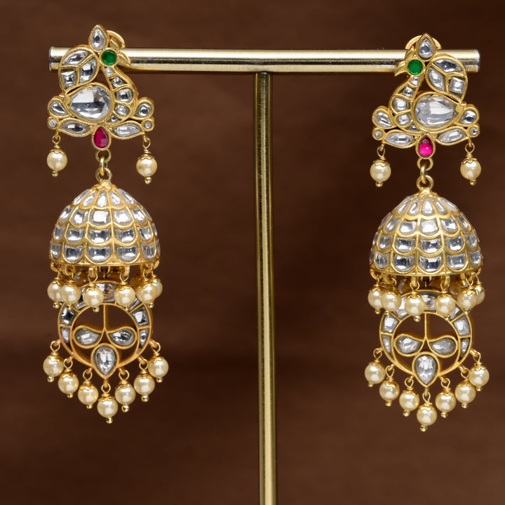 Kundan Jhumka Earrings