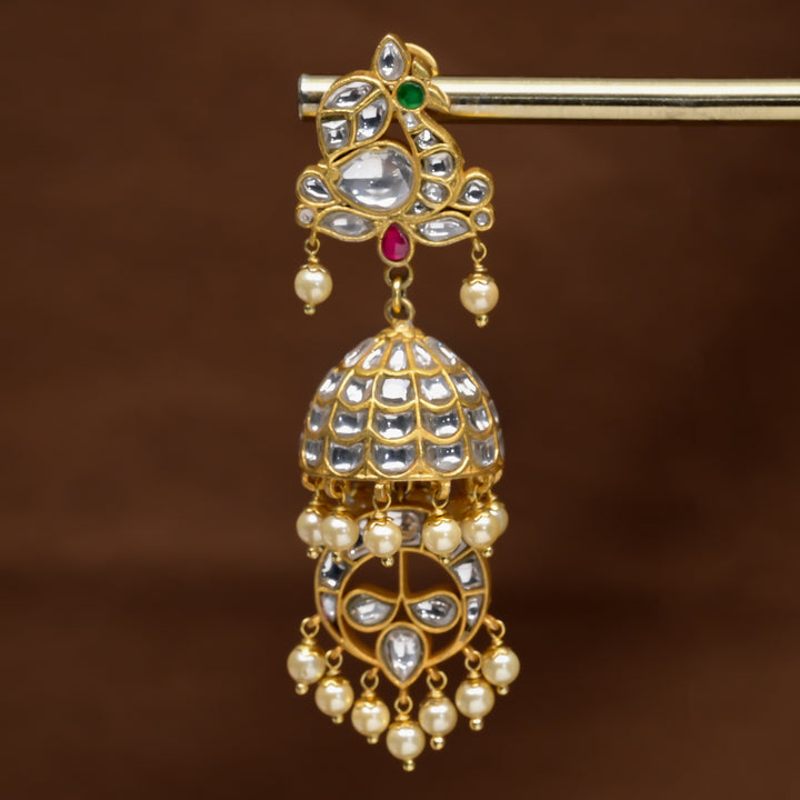 Kundan Jhumka Earrings