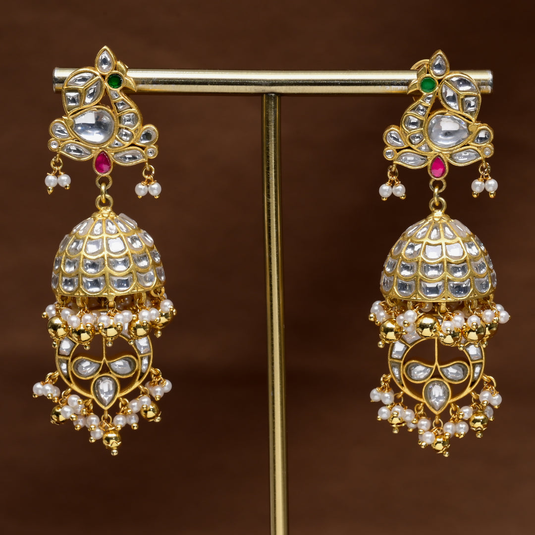 Kundan Jhumka Earrings