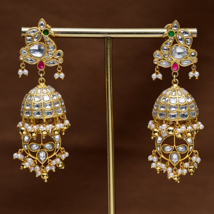 Kundan Jhumka Earrings