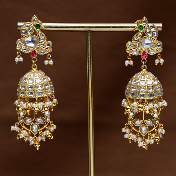 Kundan Jhumka Earrings