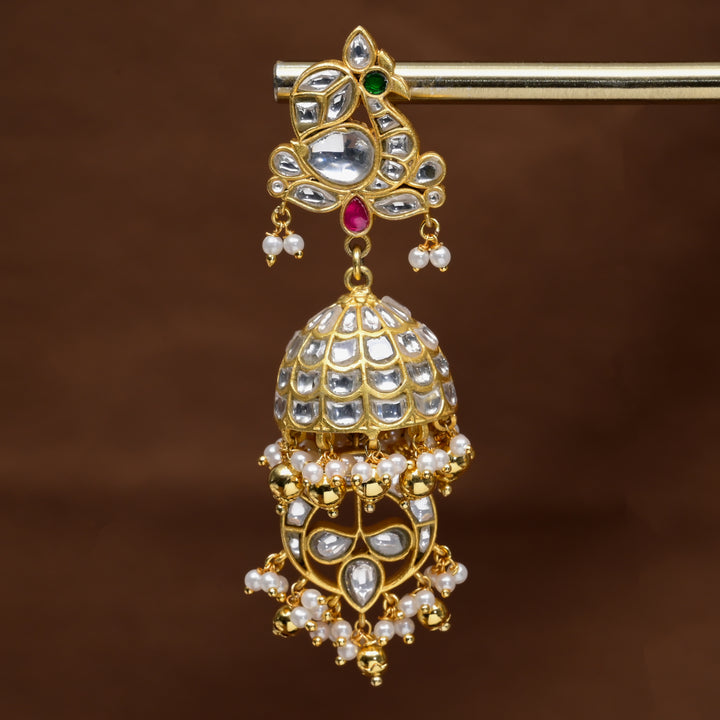 Kundan Jhumka Earrings