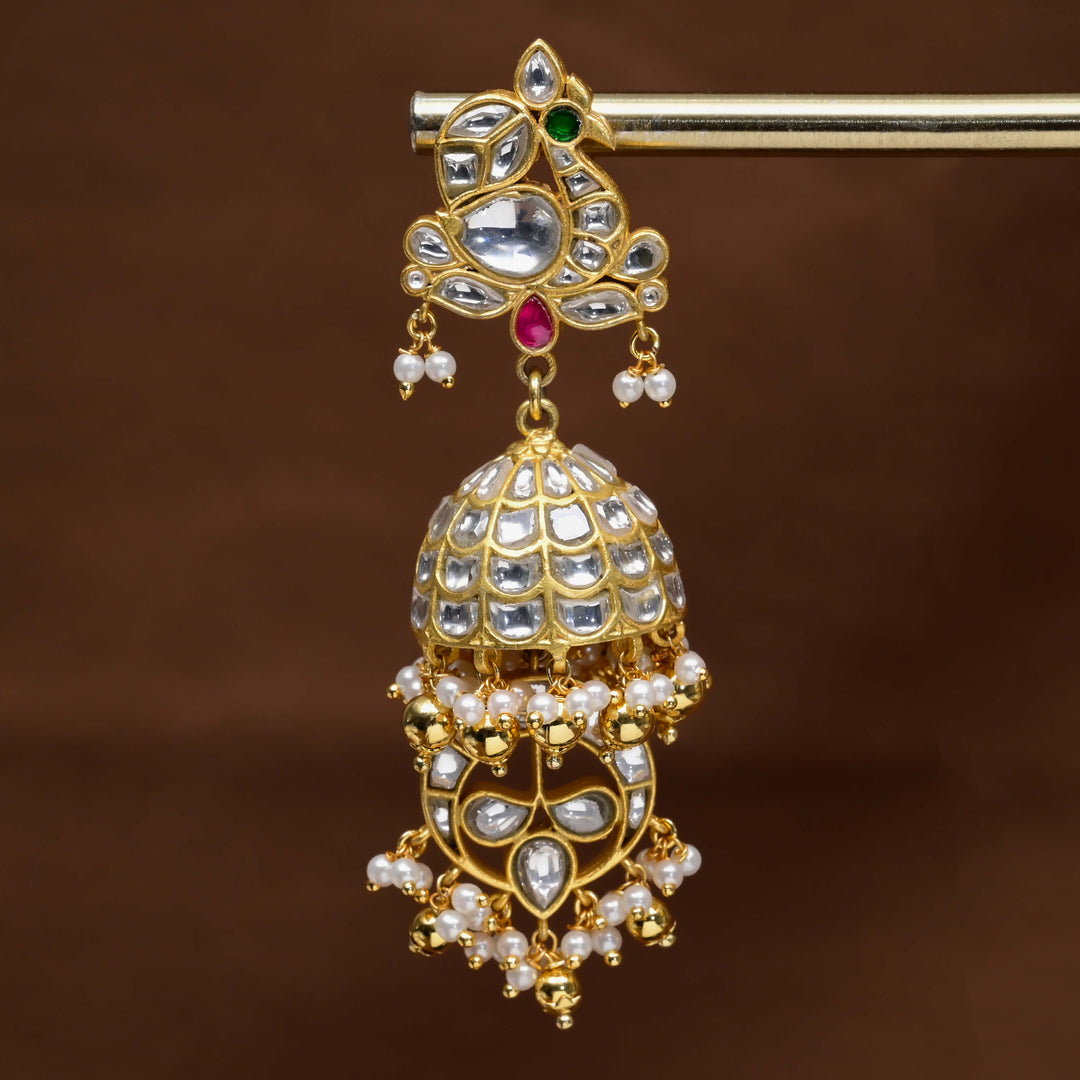 Kundan Jhumka Earrings