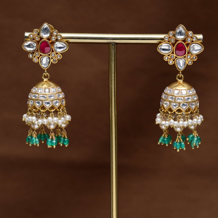 Kundan Jhumka Earrings