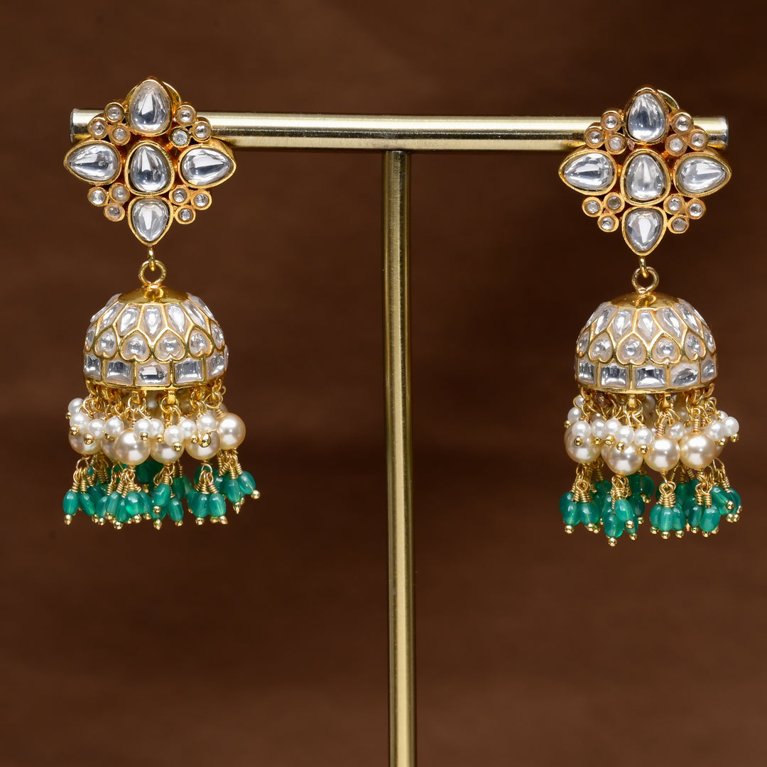 Kundan Jhumka Earrings
