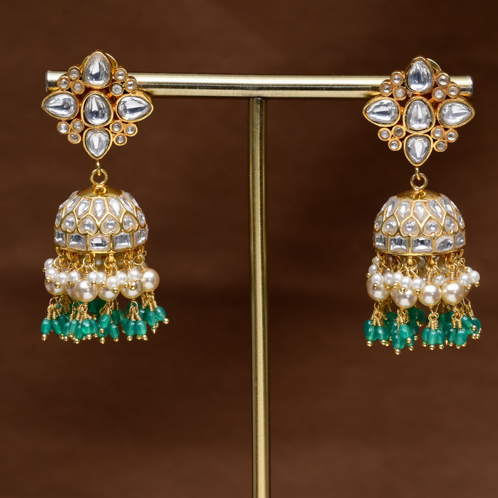 Kundan Jhumka Earrings