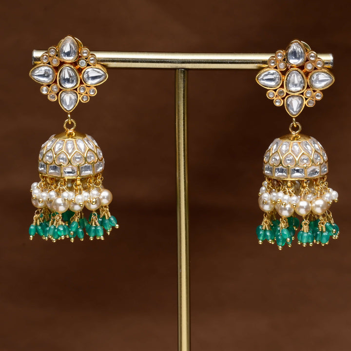 Kundan Jhumka Earrings