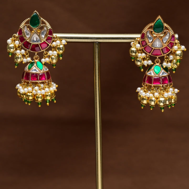 Kundan Jhumka Earrings