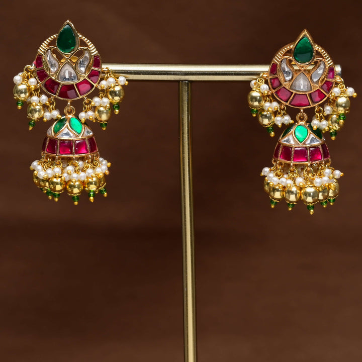 Kundan Jhumka Earrings