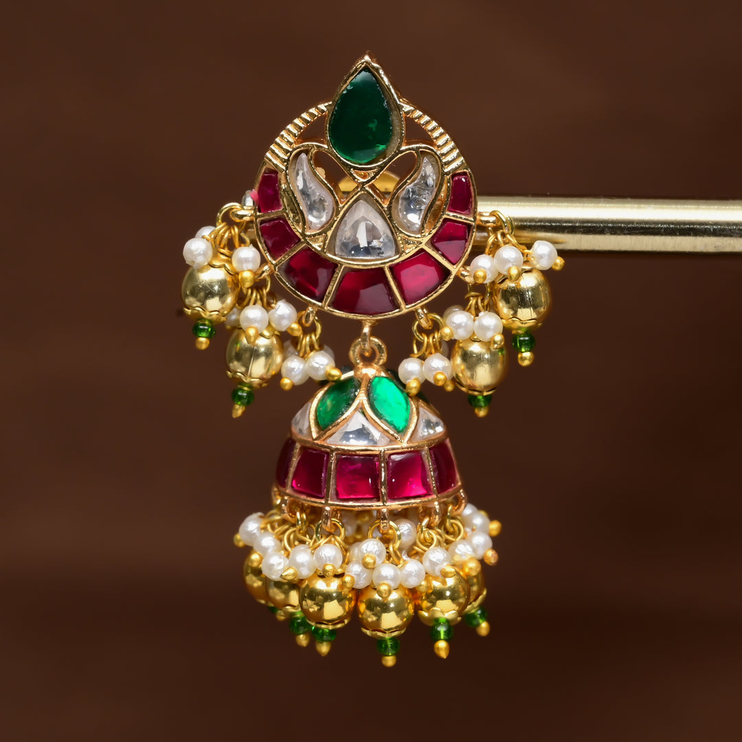 Kundan Jhumka Earrings