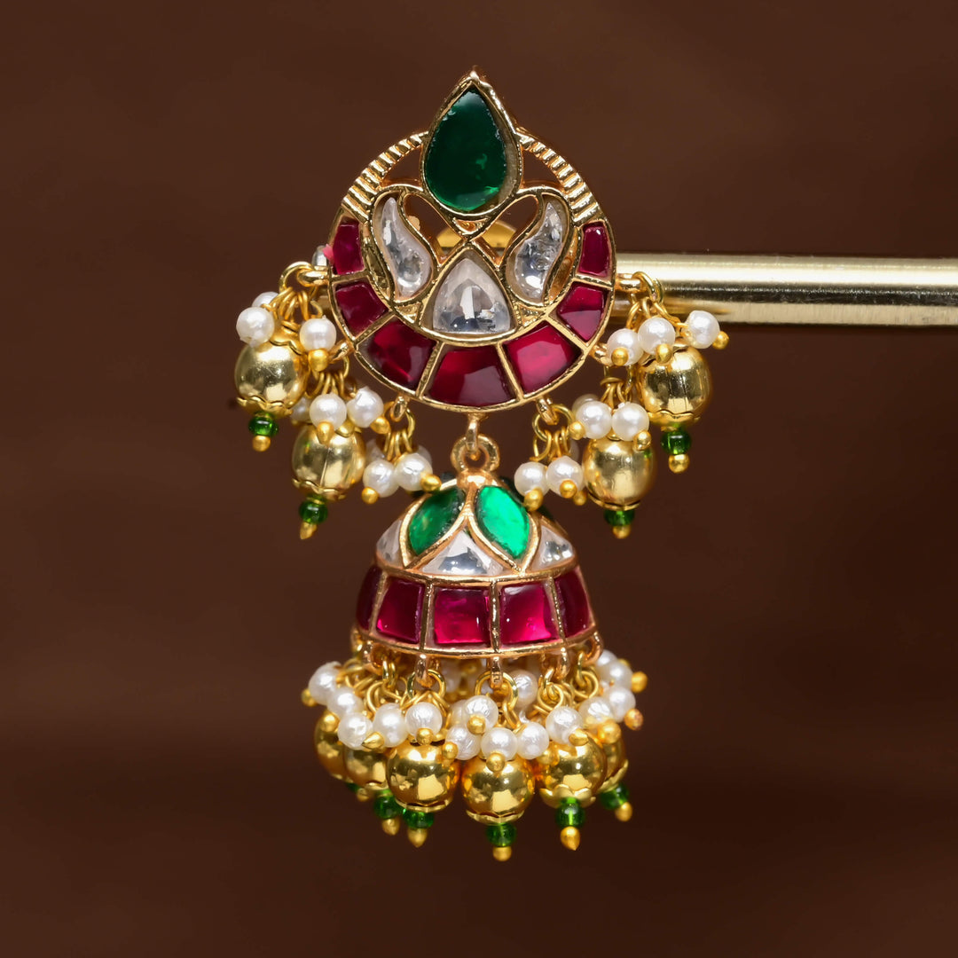 Kundan Jhumka Earrings