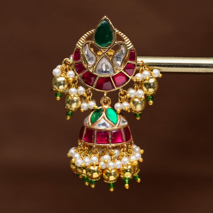 Kundan Jhumka Earrings