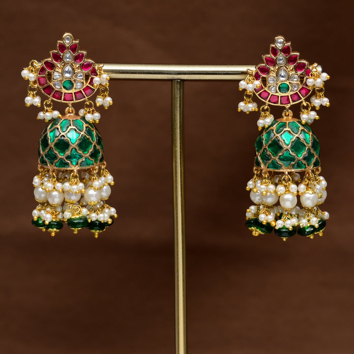 Kundan Jhumka Earrings