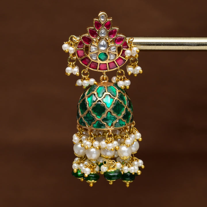 Kundan Jhumka Earrings