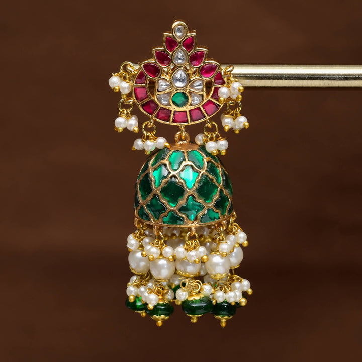 Kundan Jhumka Earrings