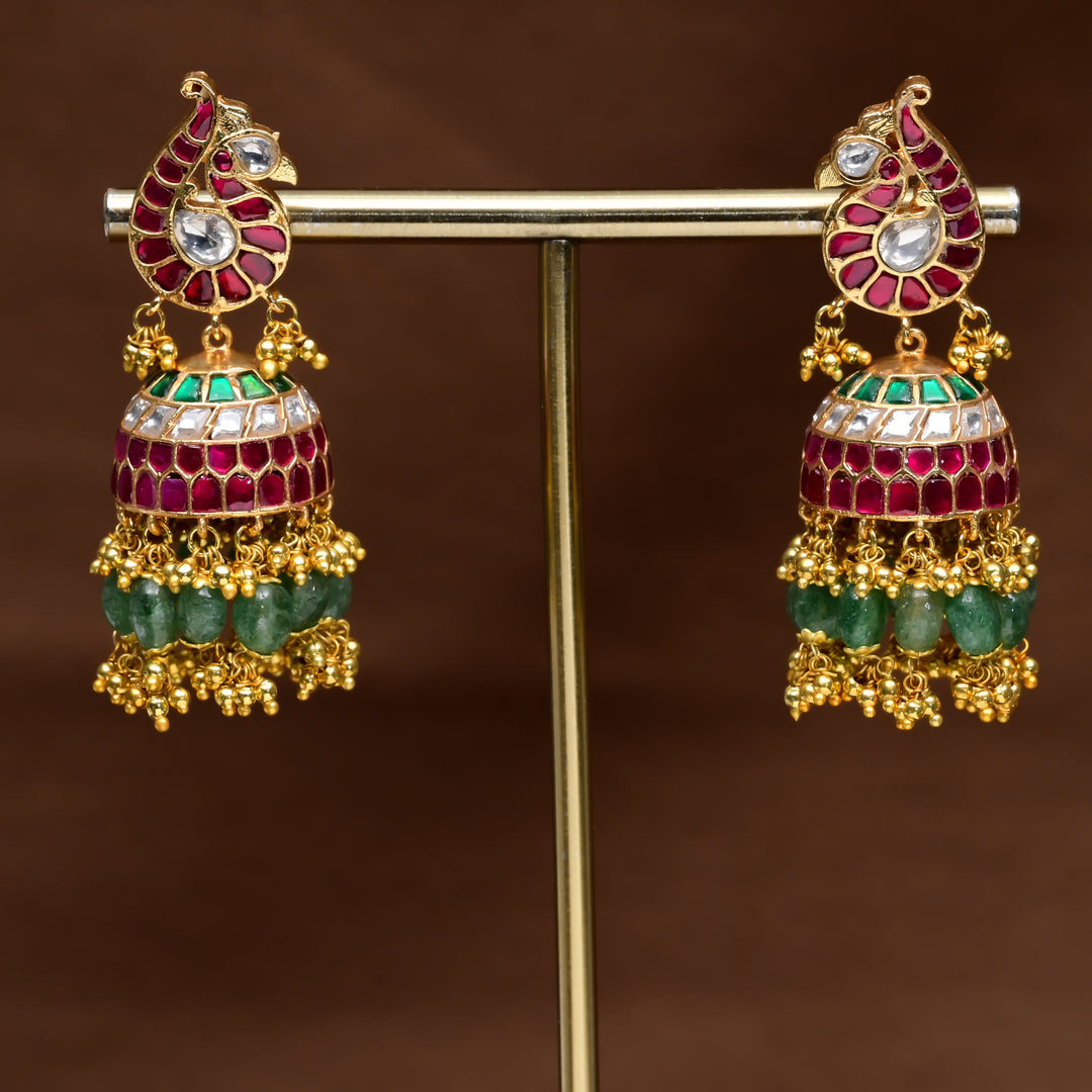 Kundan Jhumka Earrings