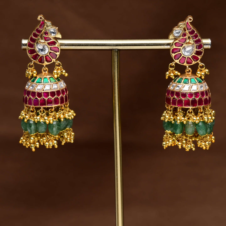 Kundan Jhumka Earrings